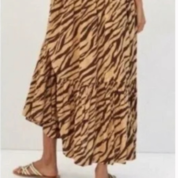 NWT- Anthropologie Blossom Maxi Dress- Zebra Stripe - Picture 3 of 10